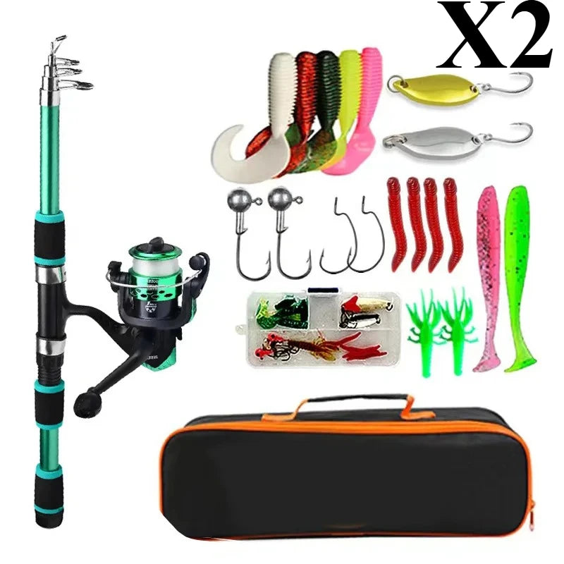 BRAVMACK Travel Telescopic Fishing Rod Full Kit