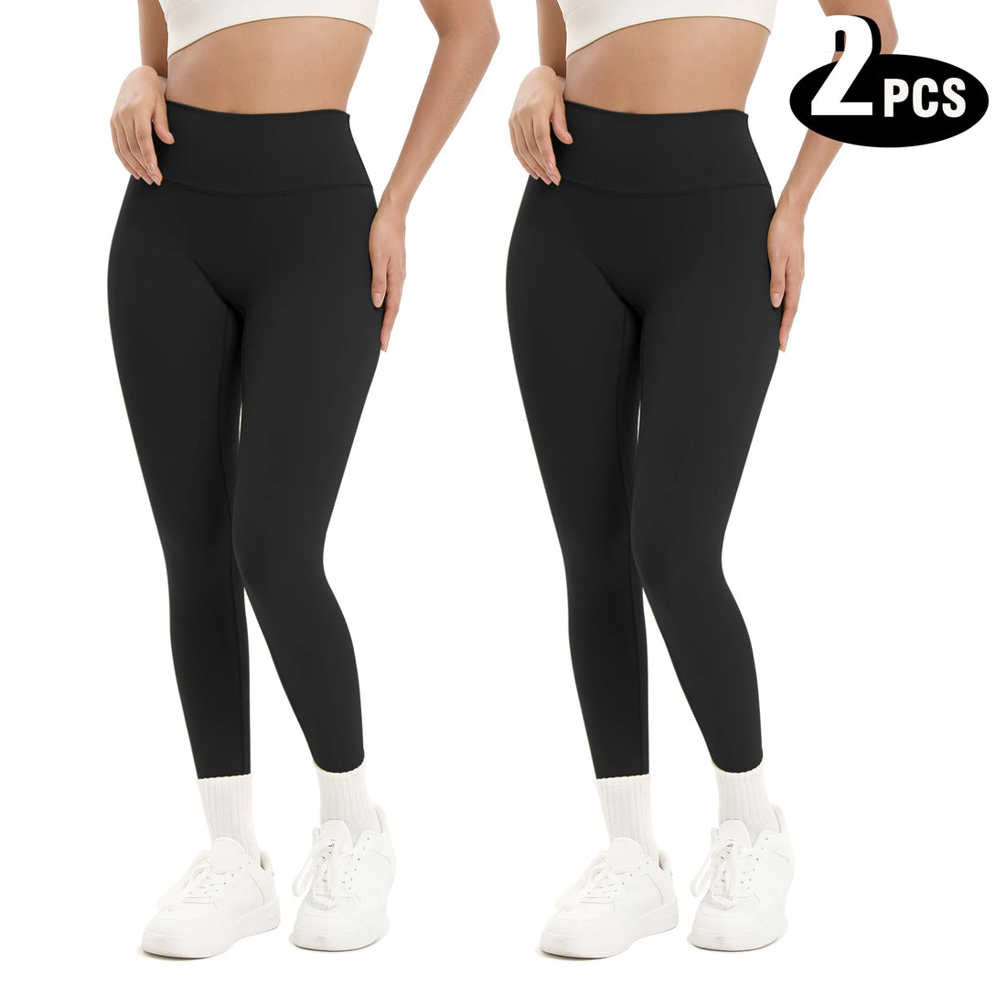 2-Pack Women’s High-Waisted Seamless Yoga Leggings