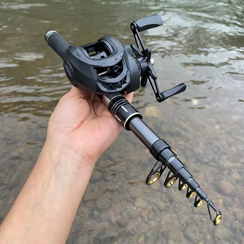 Mini Shrink 31cm Portable Fishing Rod Kit