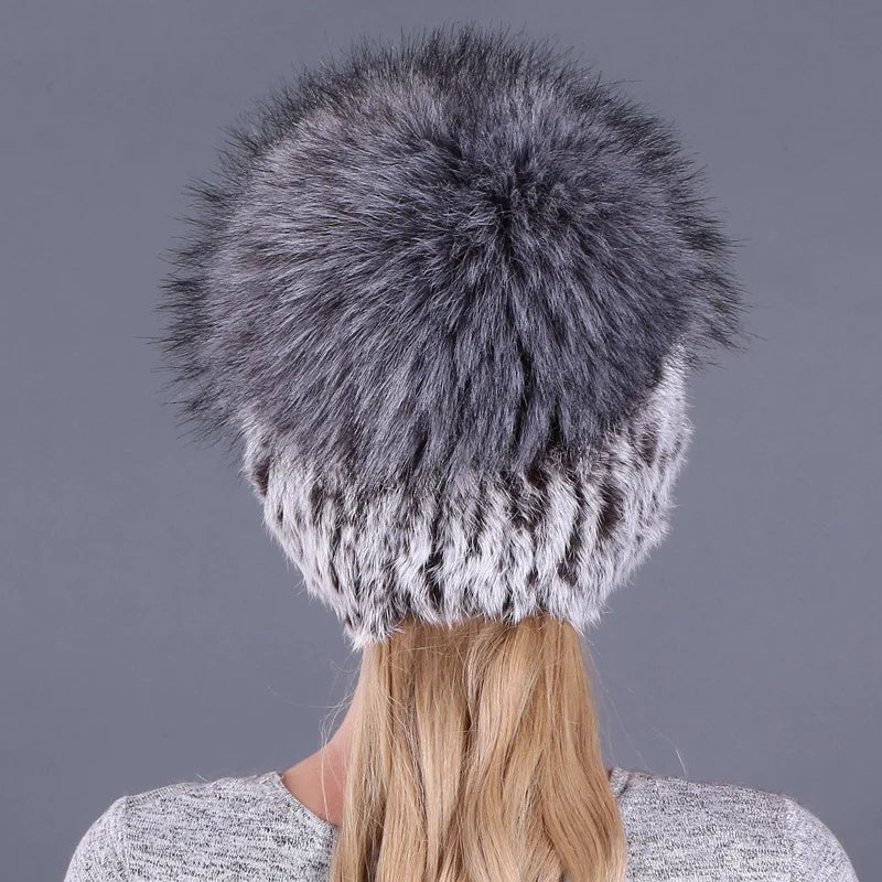 Women’s Rabbit Fur Winter Hat