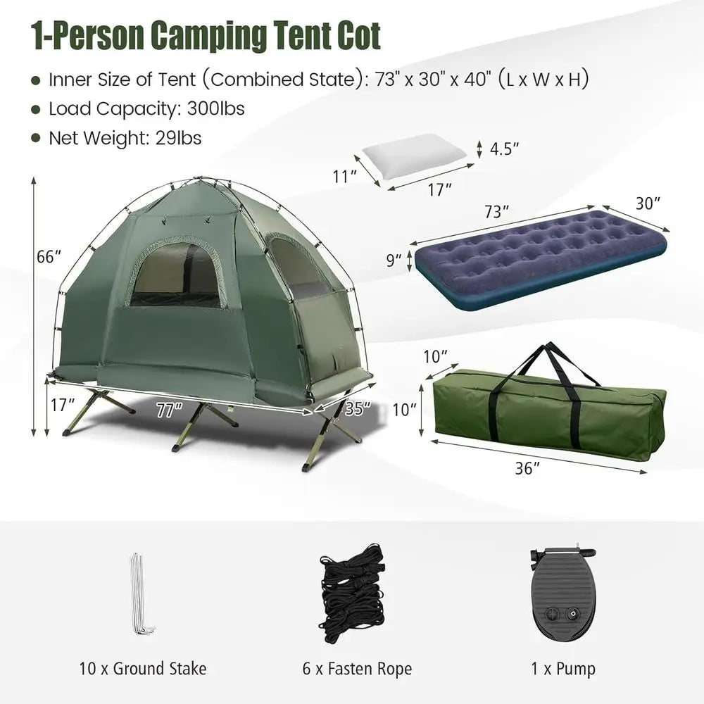 All-in-One Tent Cot Set