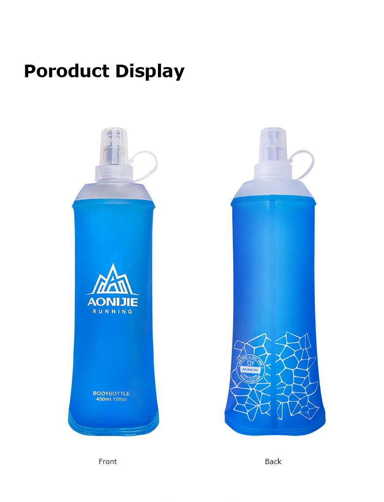 AONIJIE SD09 SD10 250ml 500ml Soft Flask Folding Collapsible Water Bottle