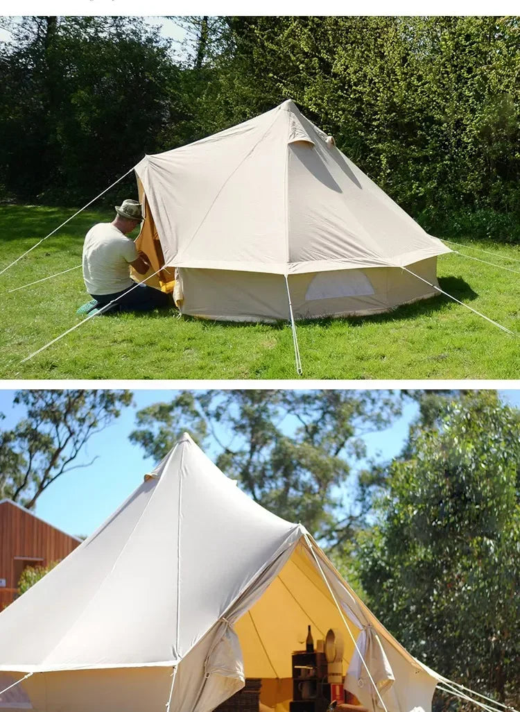 Outdoor Cotton Canvas Bell Yurt Tent
