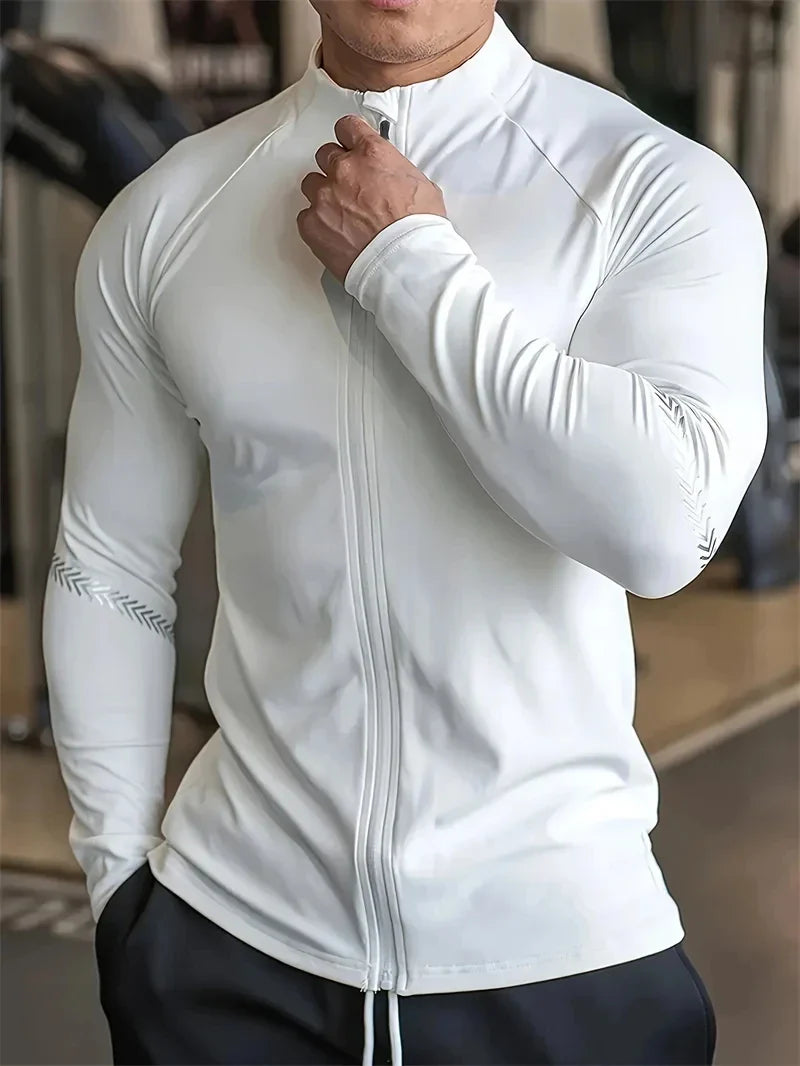 Men's Compression Sports Jacket – Quick-Dry Gym & Running