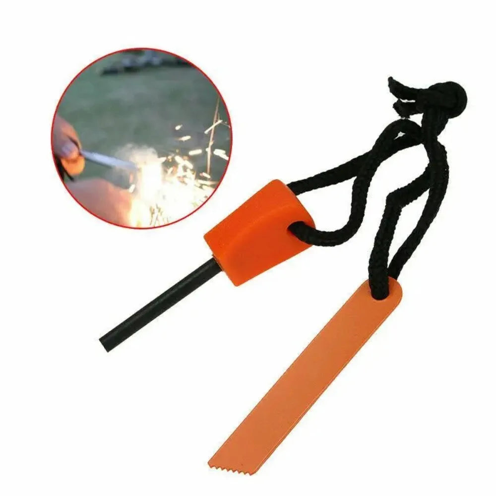 10-Pack Ferro Rod Fire Starter Kit