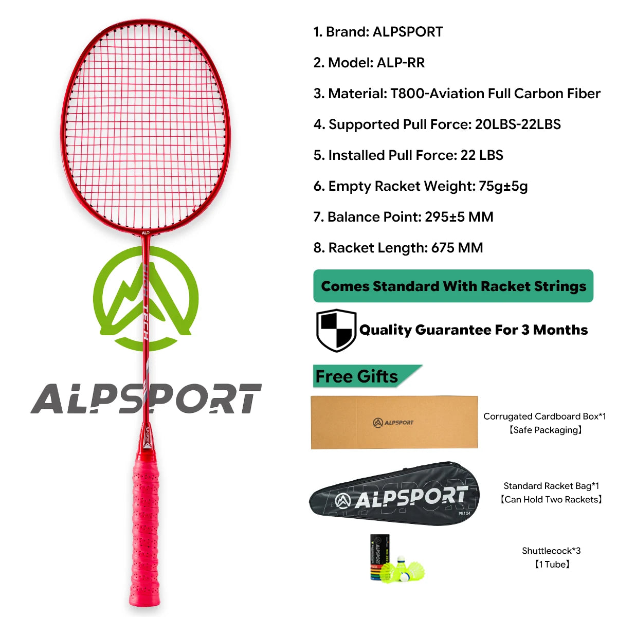 2Pcs Badminton Racket Set