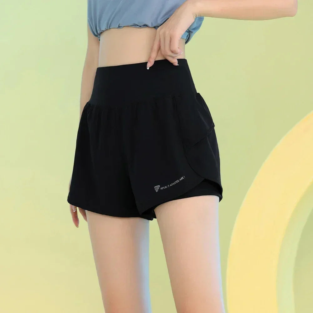 Yoga Shorts for Women Lightweight Gym Cycling Workout Shorts with Pocket Breathable Running Sweatpants Athletic Clothes