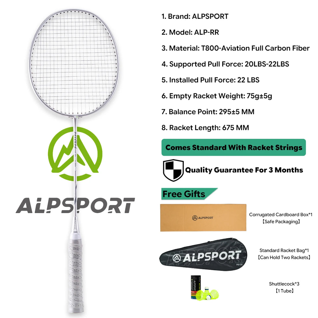 2Pcs Badminton Racket Set