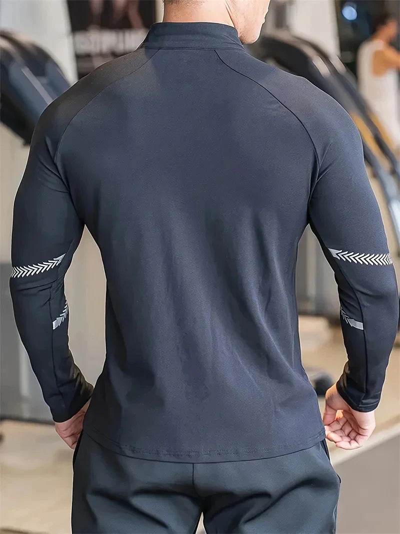 Men's Compression Sports Jacket – Quick-Dry Gym & Running
