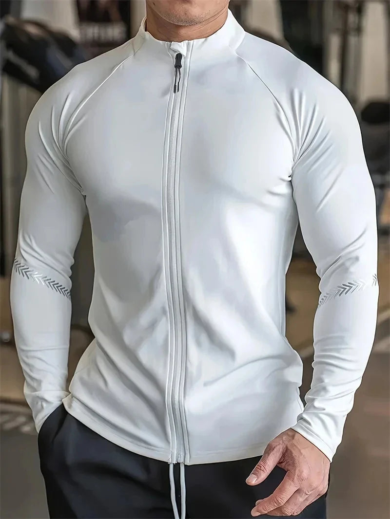 Men's Compression Sports Jacket – Quick-Dry Gym & Running