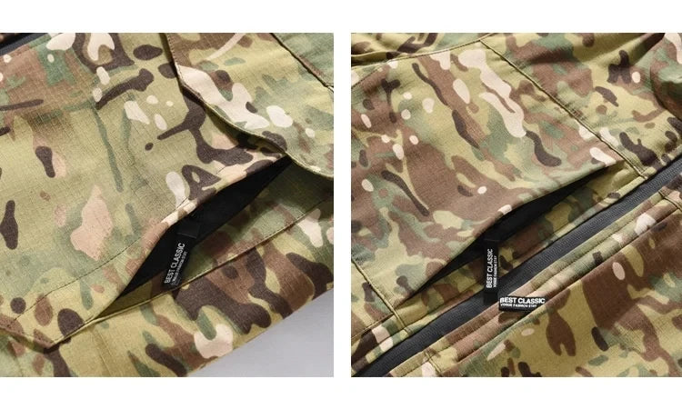 Winter Heat Reflection Warm Coats, Cargo Pants Set