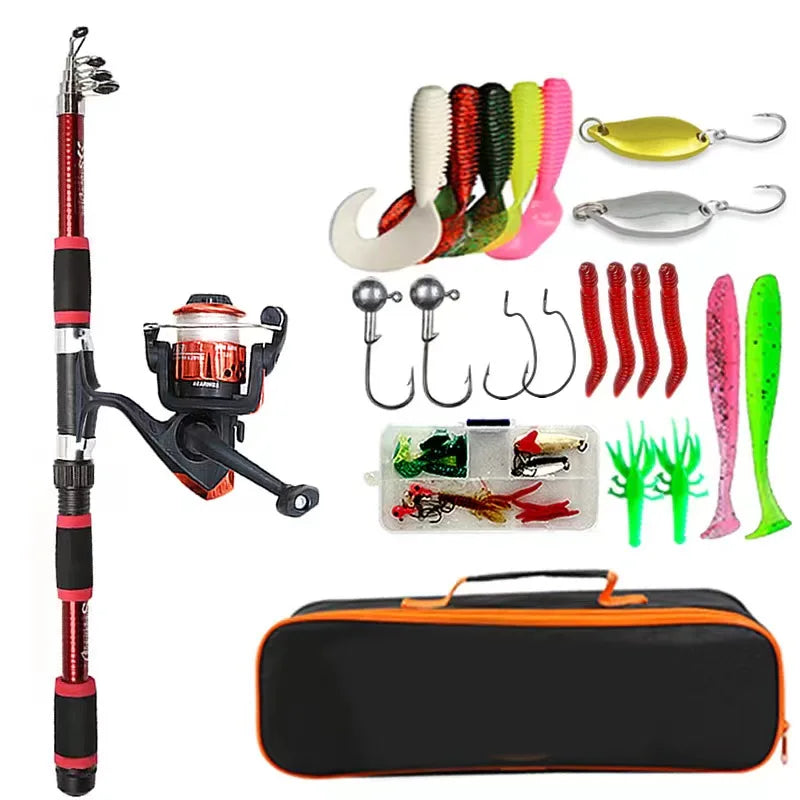 BRAVMACK Travel Telescopic Fishing Rod Full Kit