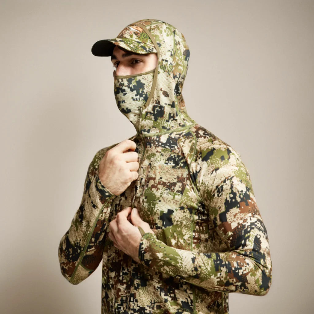 Core Lightweight Camouflage Hoodie Pullover Mask T-Shirt