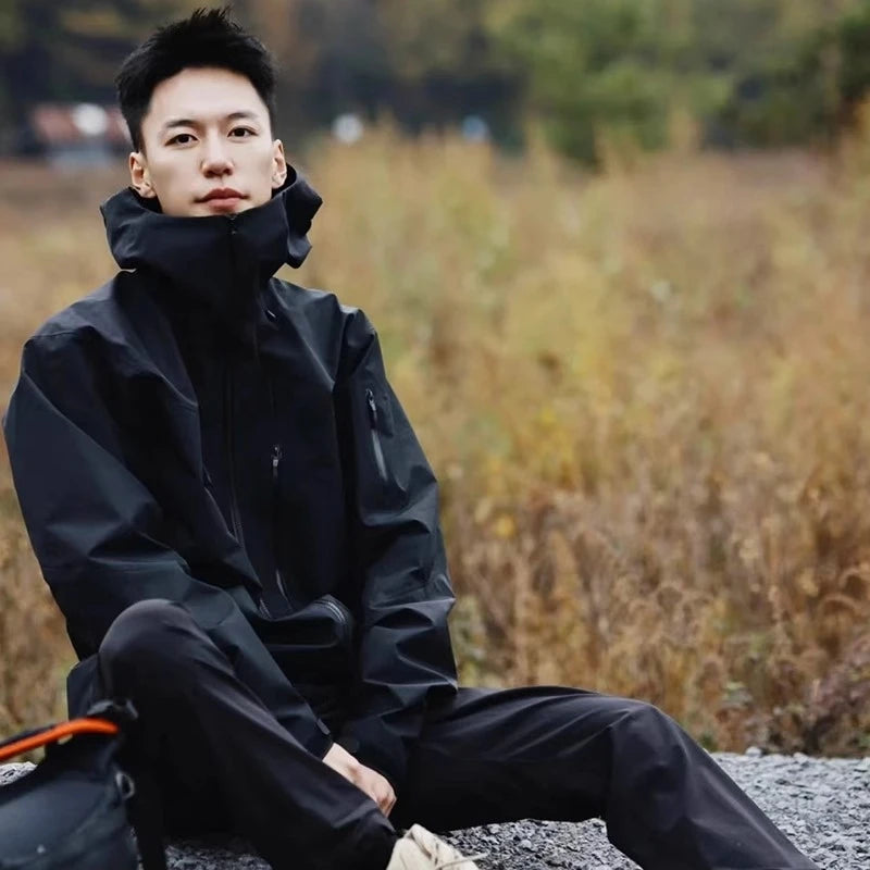 Three Layer Mens Womens Waterproof Windbreaker