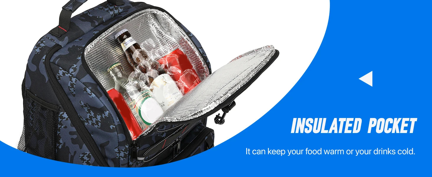Fishing Backpack 45L Cooler Tackle Bag