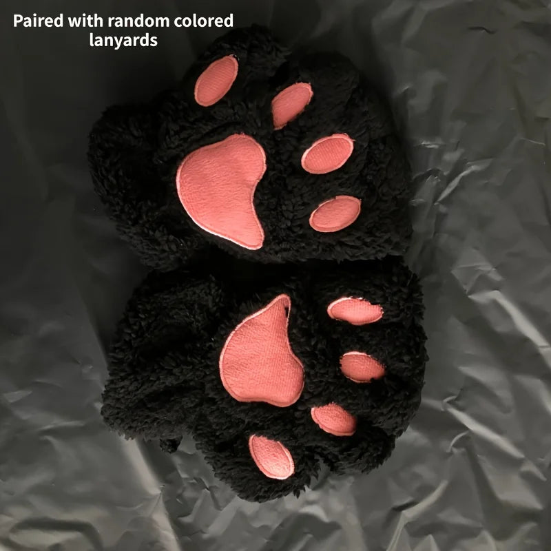 Women's Cat Paw Winter Gloves