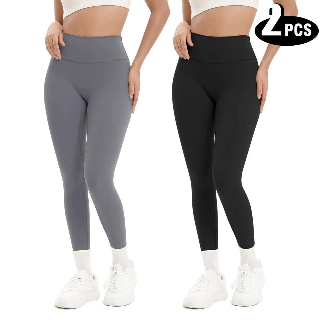 2-Pack Women’s High-Waisted Seamless Yoga Leggings