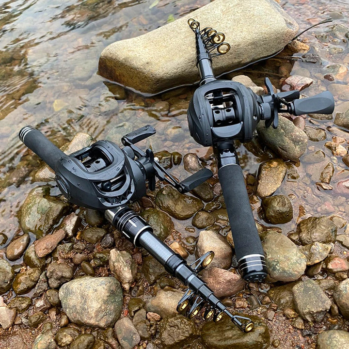 Mini Shrink 31cm Portable Fishing Rod Kit