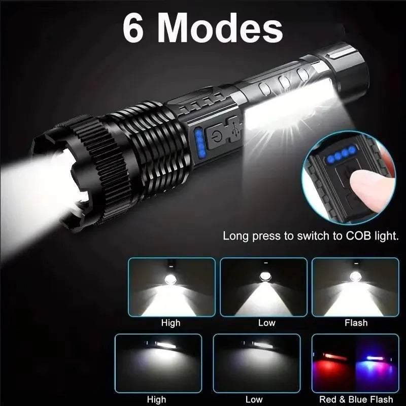 2-Piece High-Power LED Flashlight Set