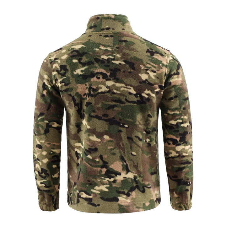 Camouflage Fleece Jacket Double-Sided