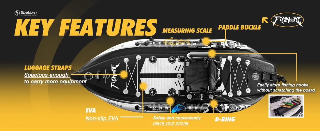 Spatium Fishing Kayak, Fishing Paddle Board