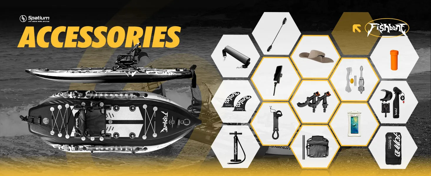 Spatium Fishing Kayak, Fishing Paddle Board