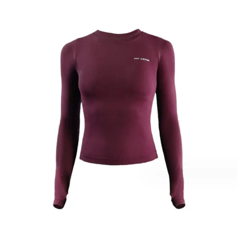 Women’s Long Sleeve Yoga Top – Fitness Workout Shirt