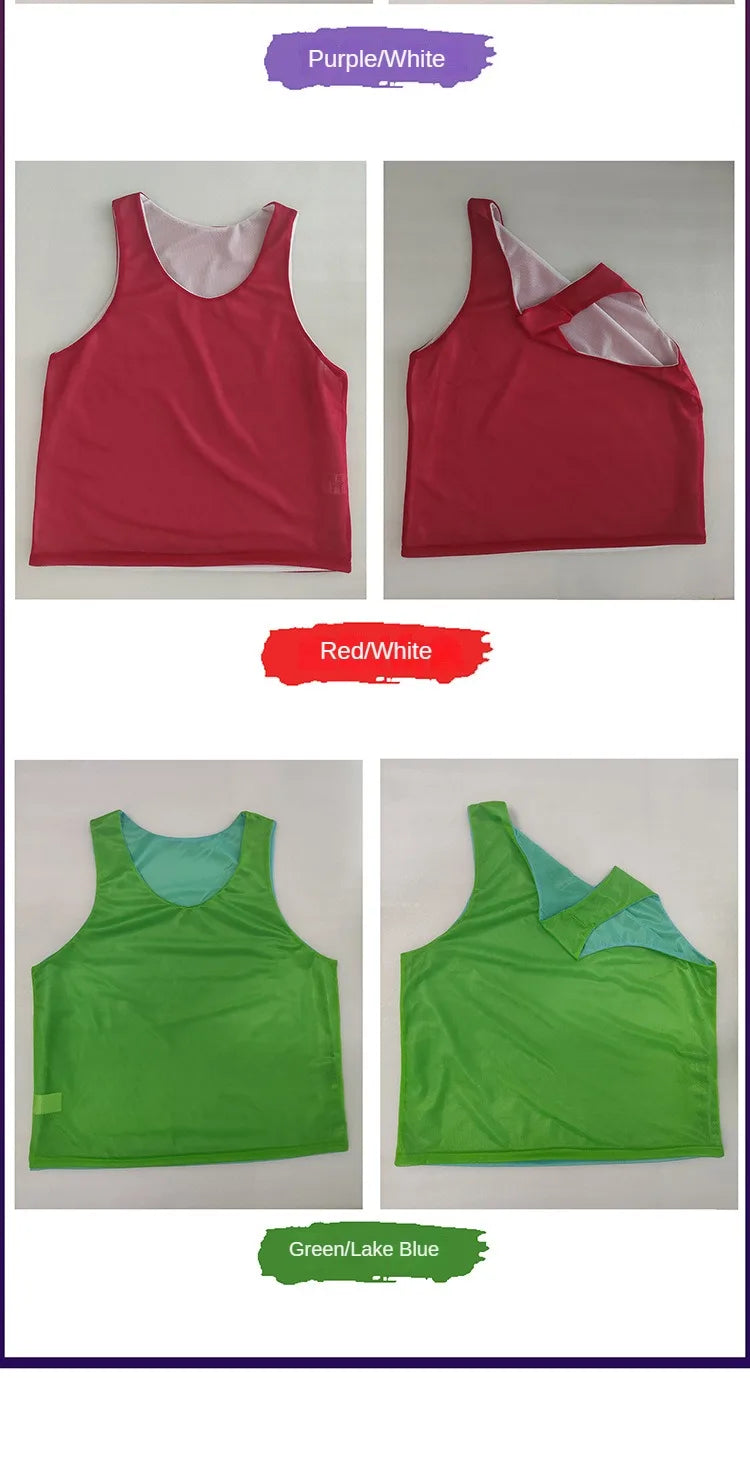 12Pcs Reversible Training Vests
