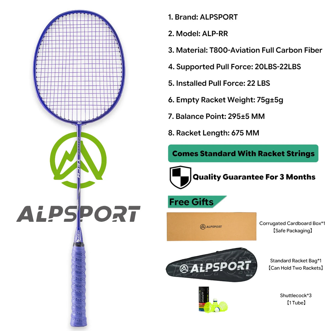 2Pcs Badminton Racket Set