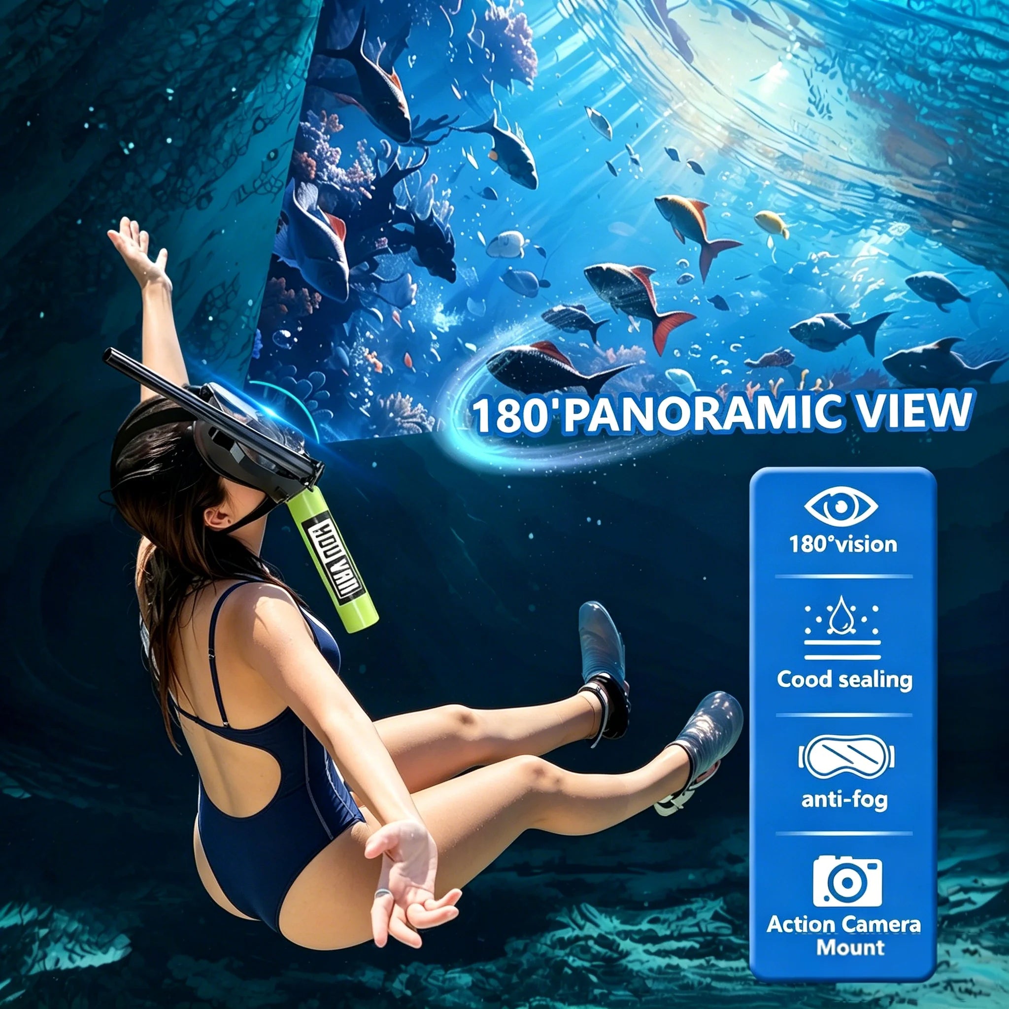 HOUVAN 0.5L Mini Diving Tank