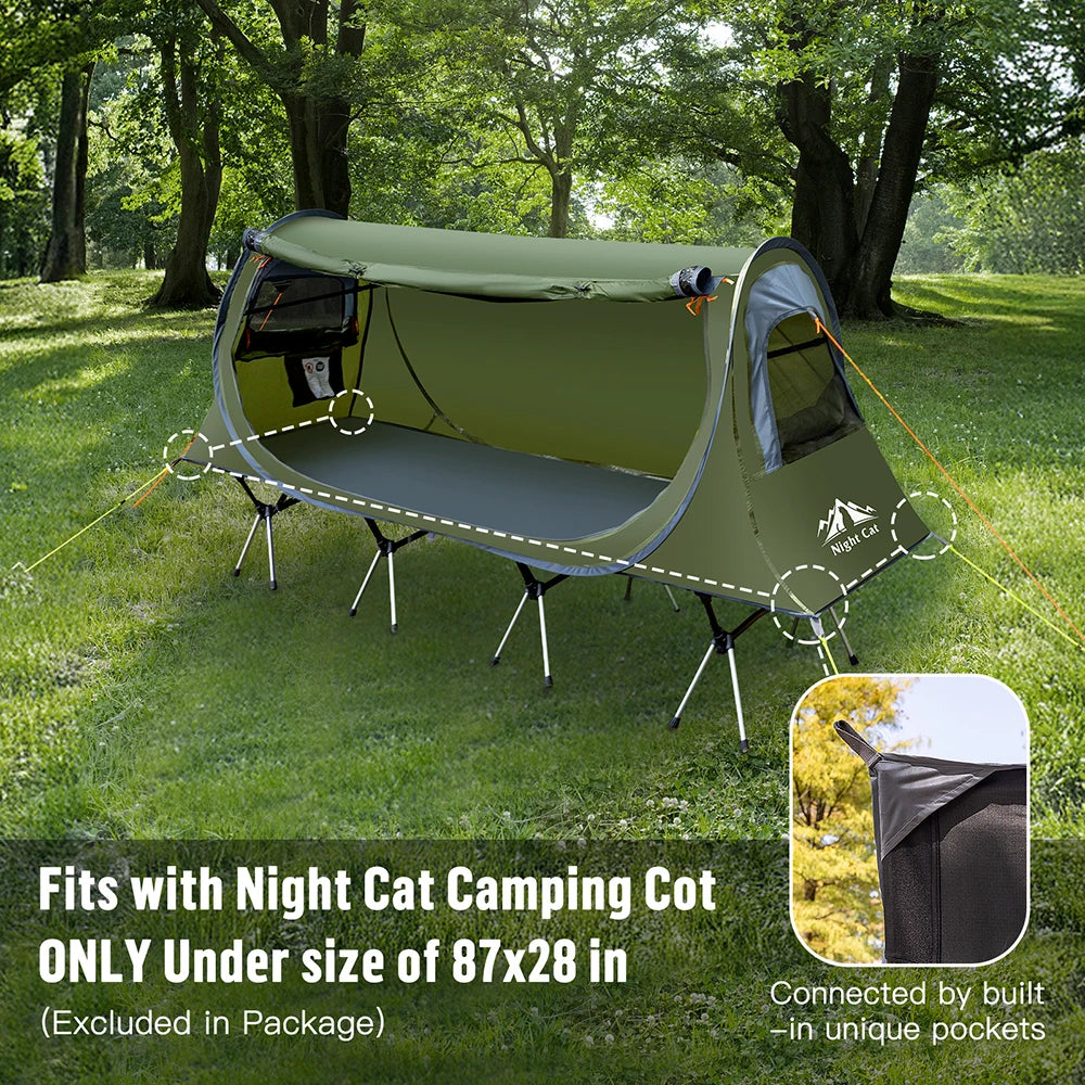 Night Cat Pop-up Camping Tent