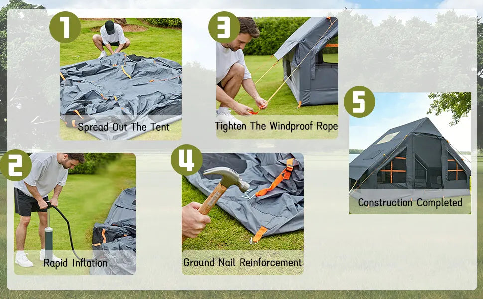 Easy Blow Up Glamping Tent