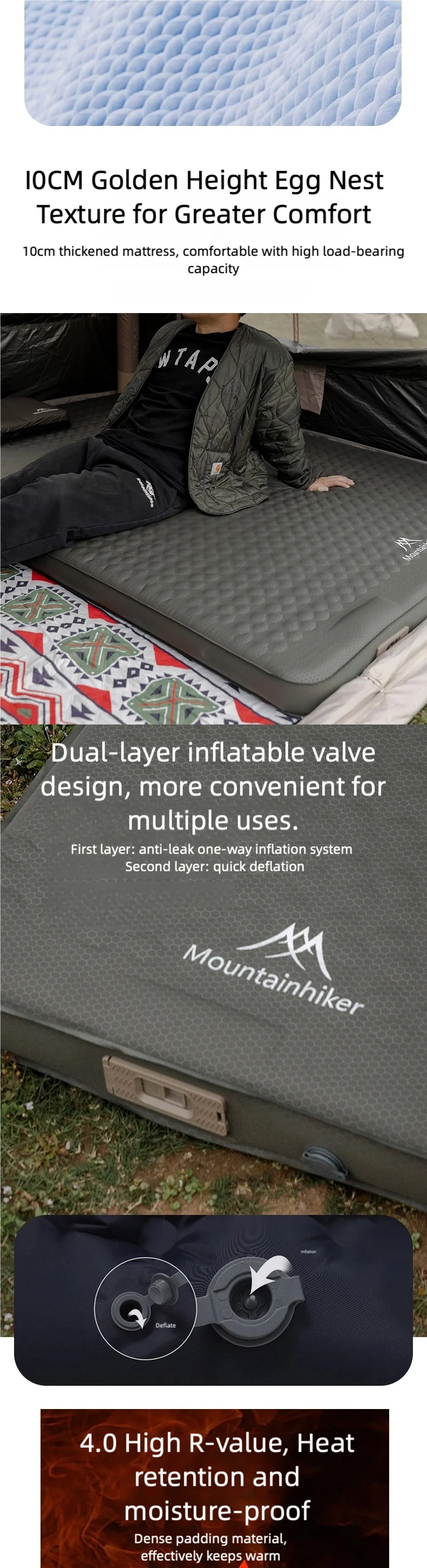 Double Self Inflating Mattress