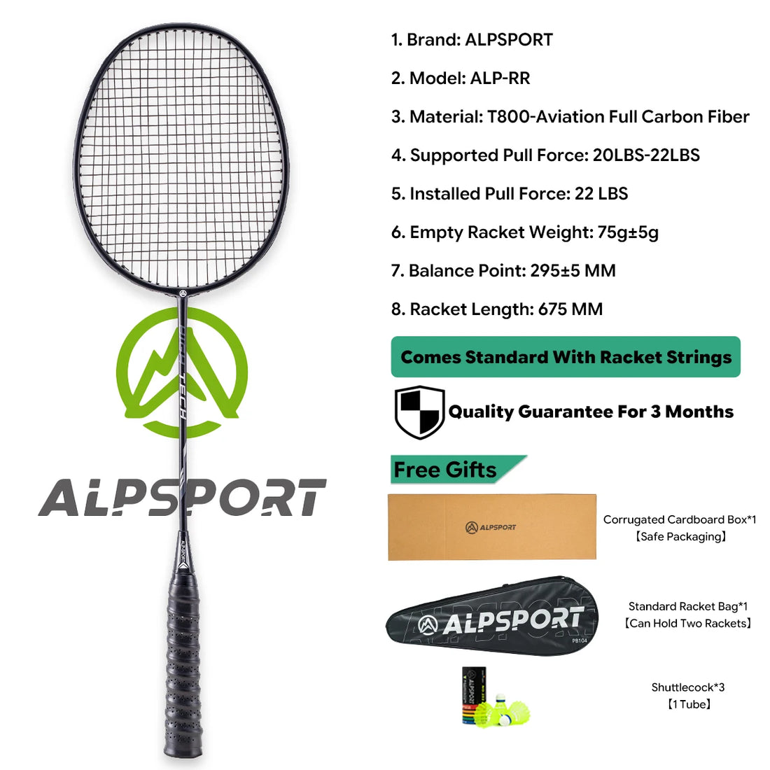 2Pcs Badminton Racket Set