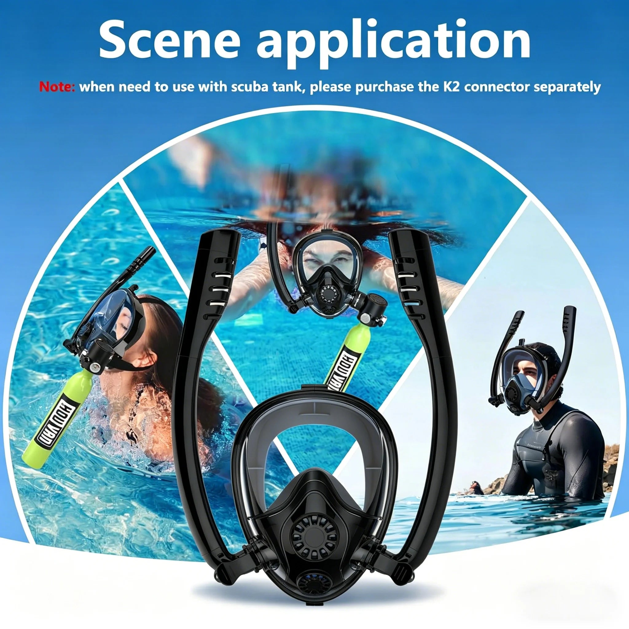 HOUVAN 0.5L Mini Diving Tank