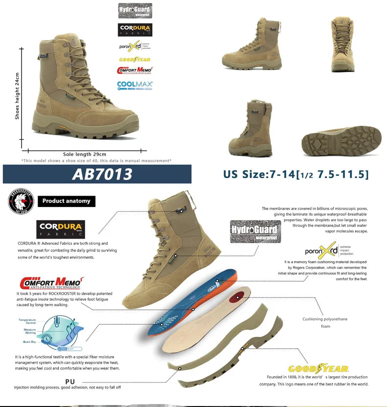 ROCKROOSTER Hiking Boots