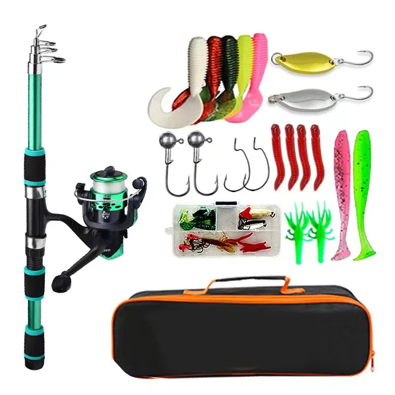 BRAVMACK Travel Telescopic Fishing Rod Full Kit