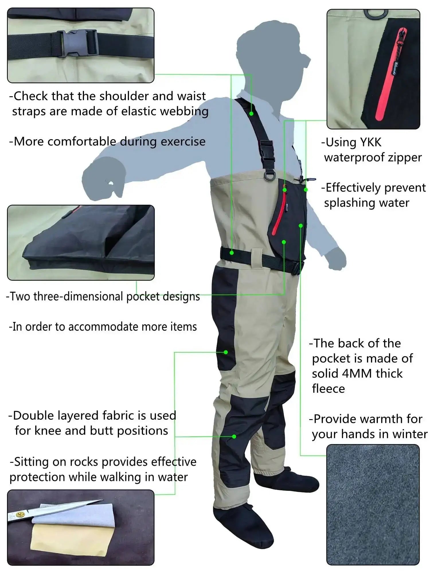 Fly Fishing Children to Adults Waders