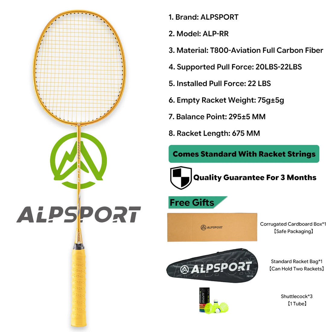 2Pcs Badminton Racket Set