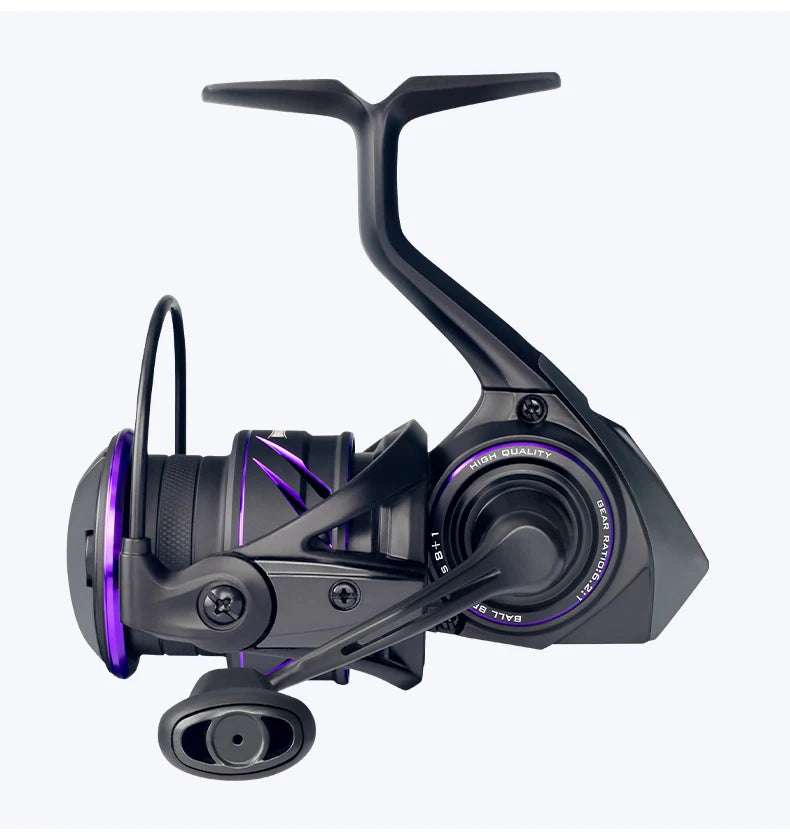 Kingdom Tegmen Pro Spinning Fishing Reel 16kg Max Drag 6.2:1 High Speed Gear Ratio 8+1BB Light Weight Saltwater Fishing Coil