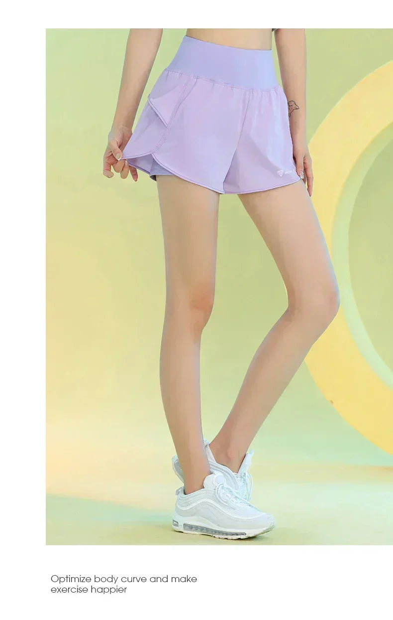 Yoga Shorts for Women Lightweight Gym Cycling Workout Shorts with Pocket Breathable Running Sweatpants Athletic Clothes