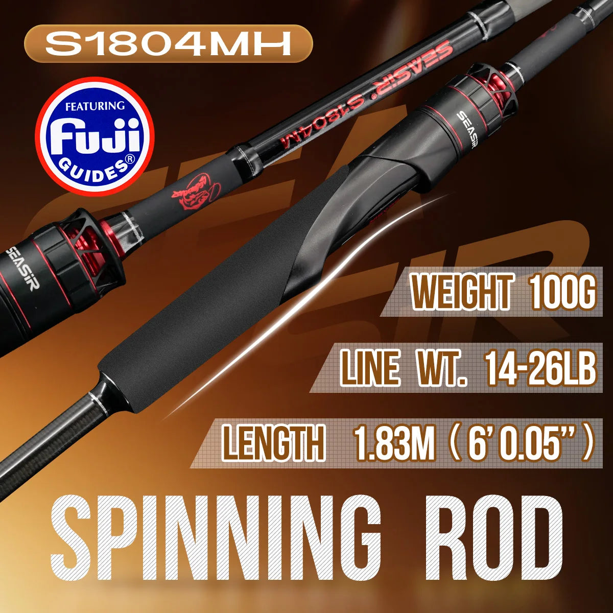 Seasir Salminus XF M/MH Spining&Casting Fishing Rod