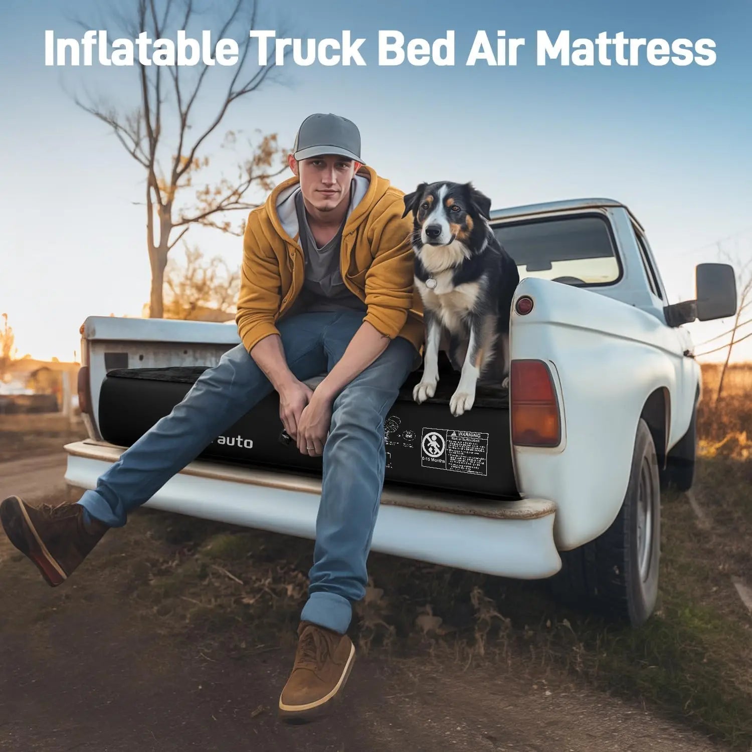 Air Mattress for 6-6.5ft Midsize Short Truck Beds
