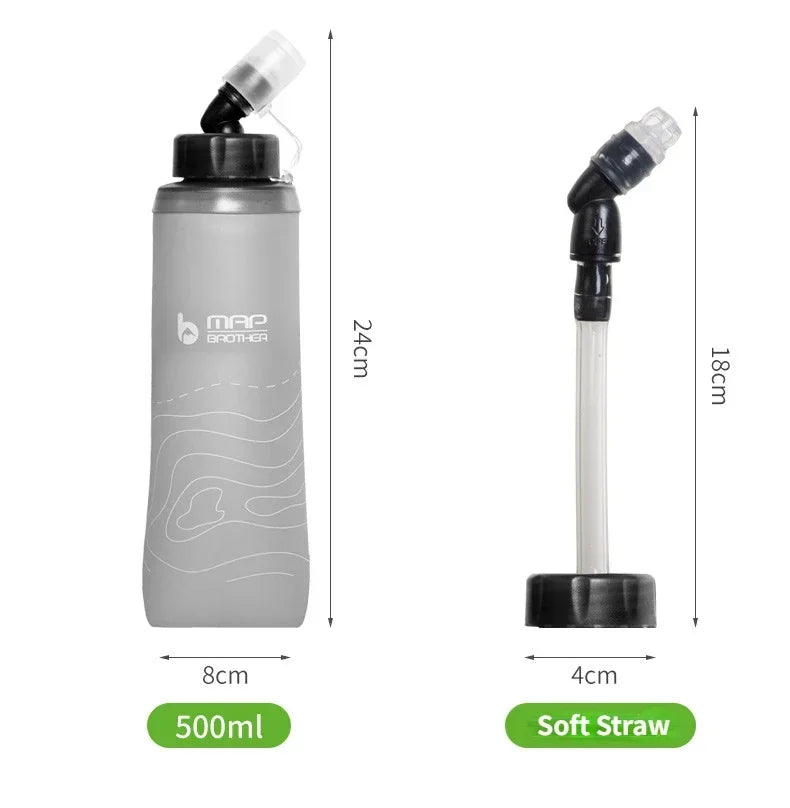 MAP BROTHER S005 250ml 420ml 500ml Soft Flask Folding Water Bottle