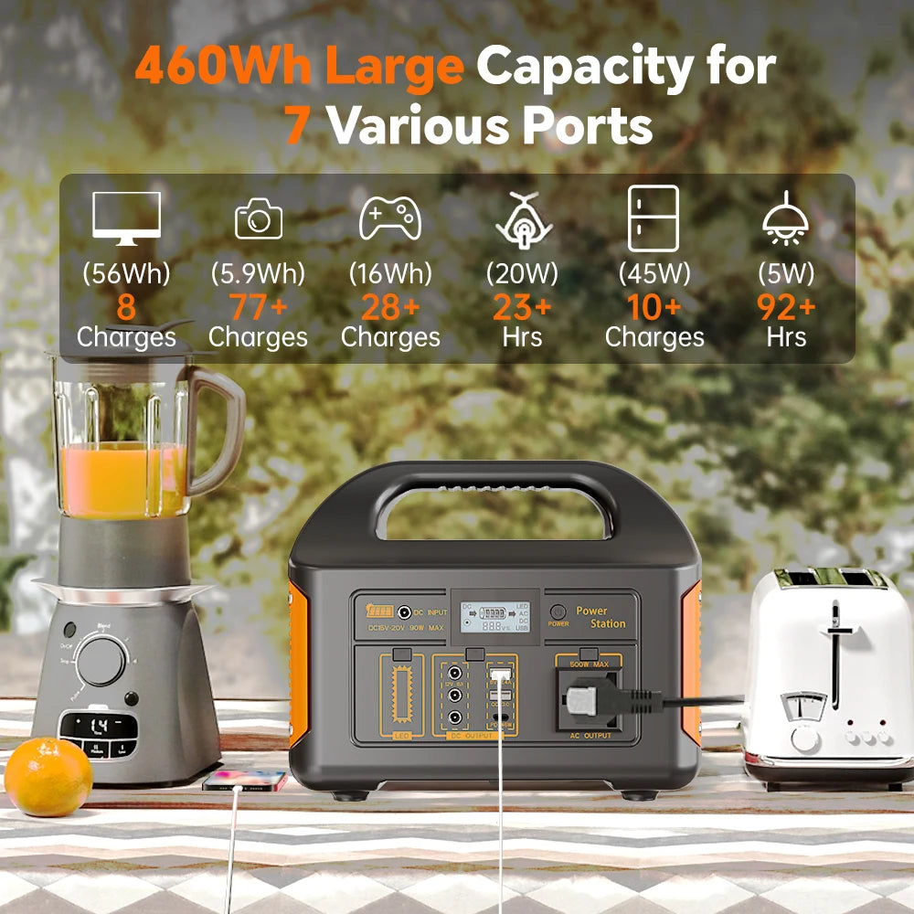 500W 460Wh Portable Power Station