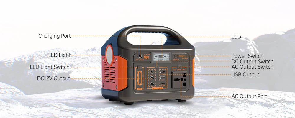 500W 460Wh Portable Power Station