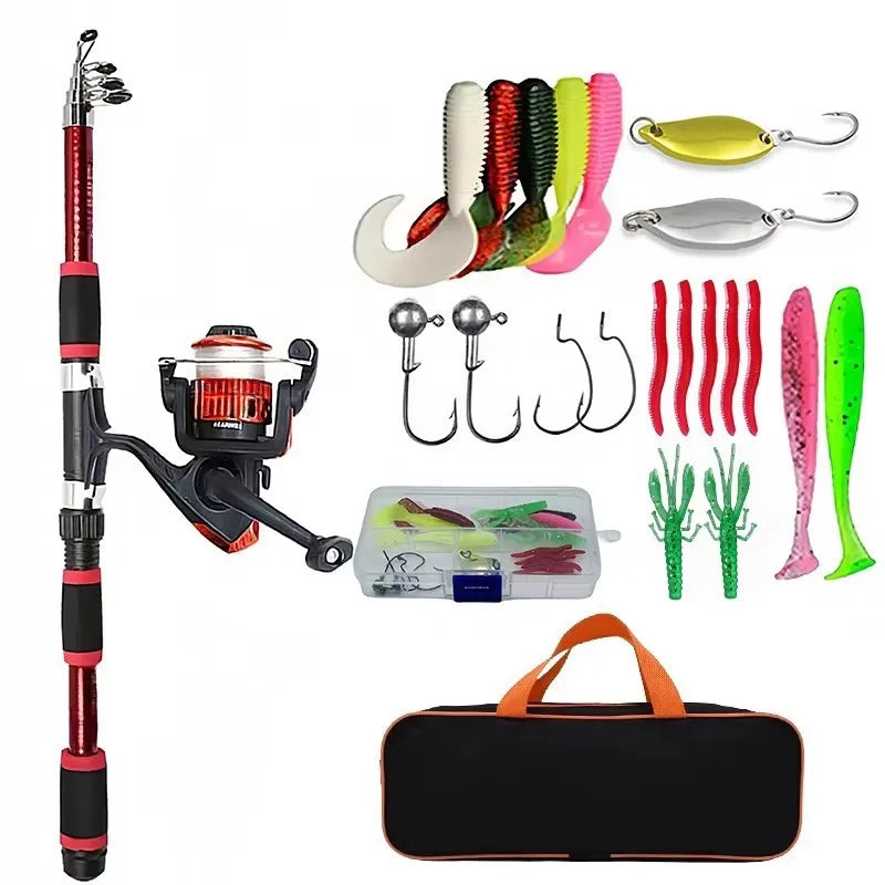 BRAVMACK Travel Telescopic Fishing Rod Full Kit