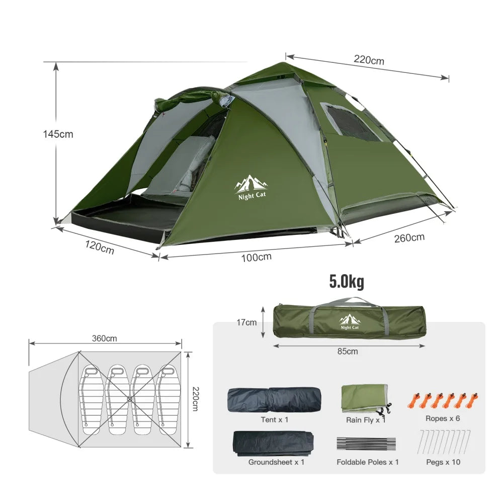 Night Cat Pop Up Tent