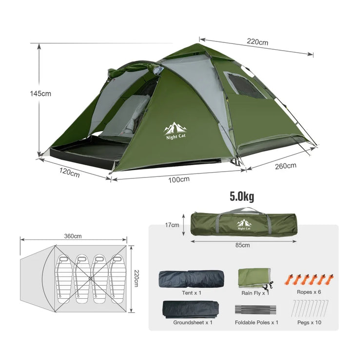 Night Cat Pop Up Tent