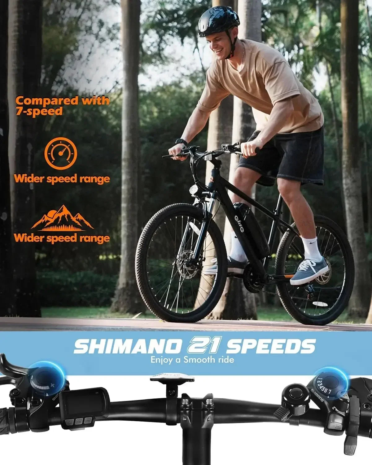 21-Speed Mountain Lightweight Ebike